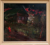 Вечер. Холст, масло, , 90х100, 1989 г.