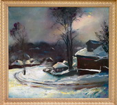 Зима. Холст, масло, 90х100, 1988 г.