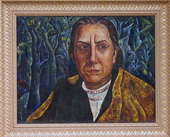 Портрет учительницы. Холст, масло, 50х70, 1972 г.