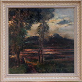 Заросший пруд. Холст, масло, 70х70, 1997 г.
