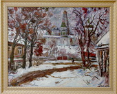 Первый снег. Холст, масло, 90х114, 1984 г.