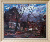 Овражный переулок. Холст, масло, 80х100, 1984 г.