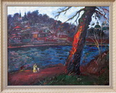Келарский пруд. Холст, масло, 93х116, 1985 г.
