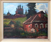 У Горицкого монастыря. Холст, масло, 90х110, 1984 г.