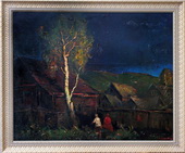 Ночь в Переславле Залесском. Холст, масло, 90х100, 1984 г.