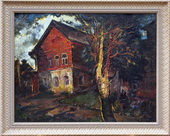 Старые дома. Холст, масло, 70х90, 1985 г.