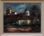 У монастыря. Орг., масло, 80х100, 1984 г.