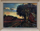 Дом у пруда. Холст, масло, 66х90, 1999 г.