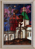 Крепостные башни. Карт., масло, 88х61, 1966 г.