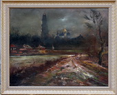 Буря у Келарки карт., масло, 80х100, 1986 г.