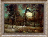 У монастыря. Рассвет. Холст, масло, 60х80, 1999 г.
