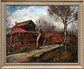Улица в Загорске. Холст, масло, 80х100, 1997 г.
