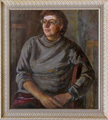 Инженер Никитина Л.В. Холст, масло, 82х74, 1972 г.