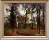 В парке. Холст, масло, 80х100, 1990 г.
