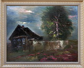 Заброшенный дом. Орг., масло, 80х100, 1989 г.