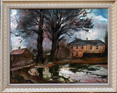 Дом Фаворского. Холст, масло, 70х90, 1980 г.